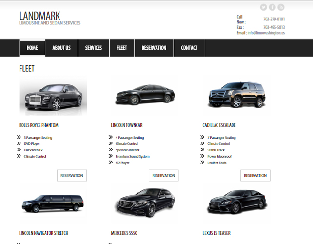 Web Design for USA Car Hire Business